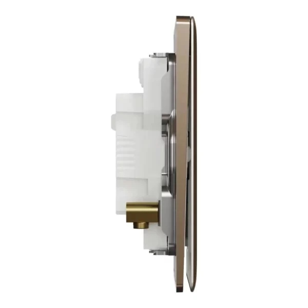 Schneider Switch, Unica X, 20A, 250V, 2 gangs, 2 pole, with LED, Dark Bronze, NUX32D20N_DB - Image 5