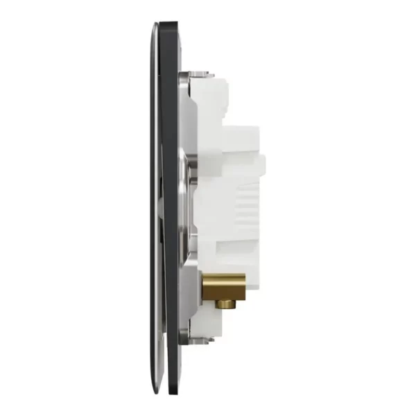 Schneider Switch, Unica X, 20A, 250V, 2 gangs, 2 pole, with LED, Dark Grey, NUX32D20N_DG - Image 4