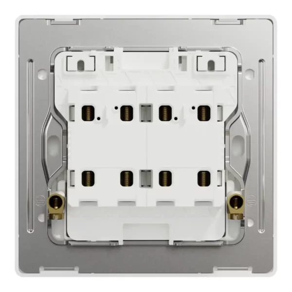 Schneider Switch, Unica X, 20A, 250V, 2 gangs, 2 pole, with LED,Jet Black, NUX32D20N_JB - Image 3