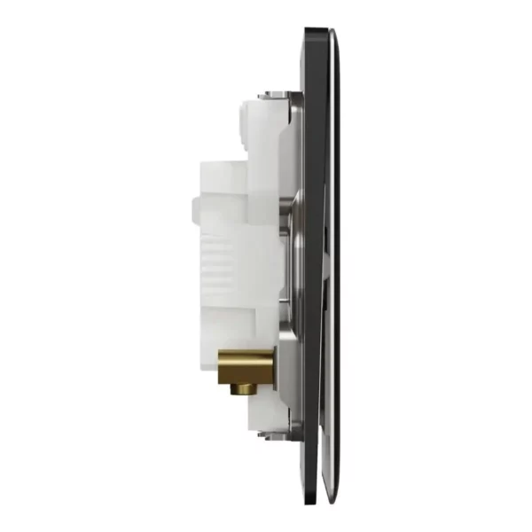 Schneider Switch, Unica X, 20A, 250V, 2 gangs, 2 pole, with LED,Jet Black, NUX32D20N_JB - Image 5