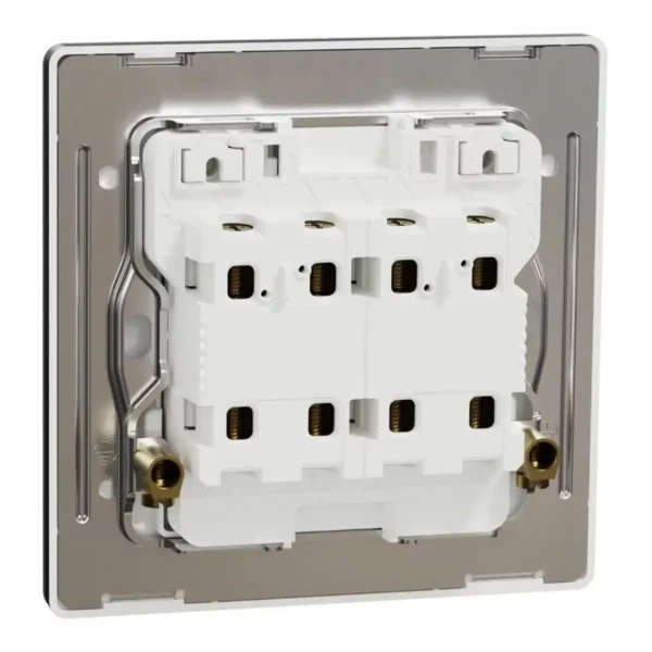 Schneider Switch, Unica X, 20A, 250V, 2 gangs, 2 pole, with LED,Jet Black, NUX32D20N_JB - Image 8