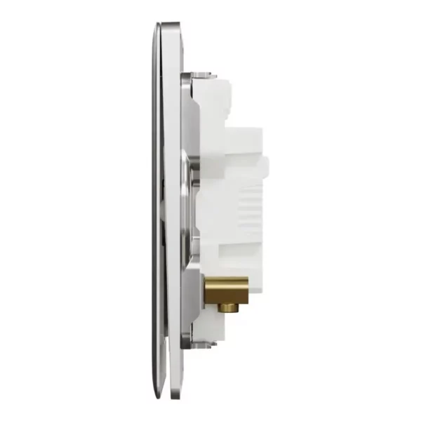 Schneider Switch, Unica X, 20A, 250V, 2 gangs, 2 pole, with LED, Stainless Steel ,NUX32D20N_SS - Image 4