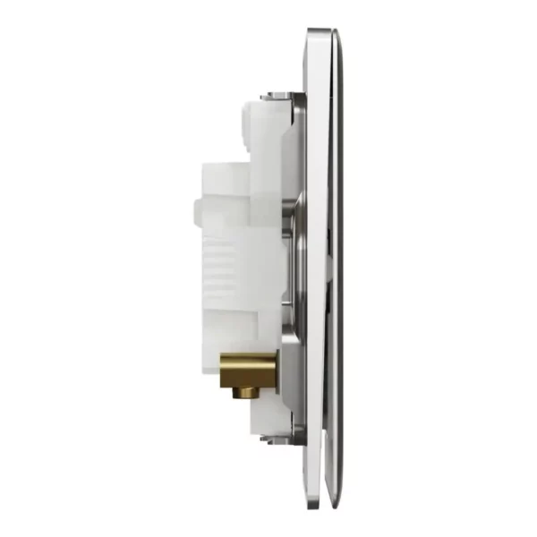 Schneider Switch, Unica X, 20A, 250V, 2 gangs, 2 pole, with LED, Stainless Steel ,NUX32D20N_SS - Image 5