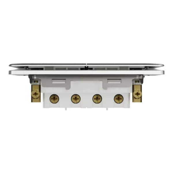 Schneider Switch, Unica X, 20A, 250V, 2 gangs, 2 pole, with LED, Stainless Steel ,NUX32D20N_SS - Image 7