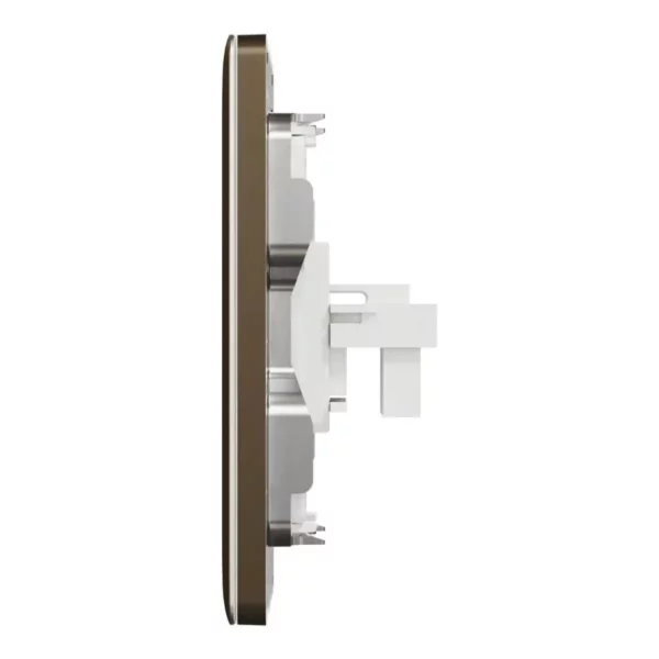 Schneider Telephone socket, Unica X, 2 gangs, shuttered, Antique Bronze ,NUX32RJ4_AB - Image 4