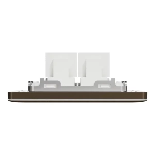 Schneider Telephone socket, Unica X, 2 gangs, shuttered, Antique Bronze ,NUX32RJ4_AB - Image 6