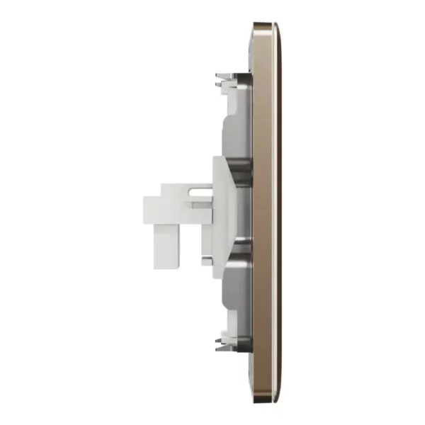 schneider Telephone socket, Unica X, 2 gangs, shuttered, Dark Bronze ,NUX32RJ4_DB - Image 5
