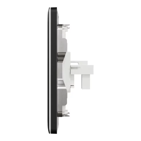 Schneider Telephone socket, Unica X, 2 gangs, shuttered,Jet Black ,NUX32RJ4_JB - Image 4