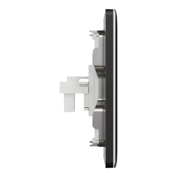 Schneider Telephone socket, Unica X, 2 gangs, shuttered,Jet Black ,NUX32RJ4_JB - Image 5