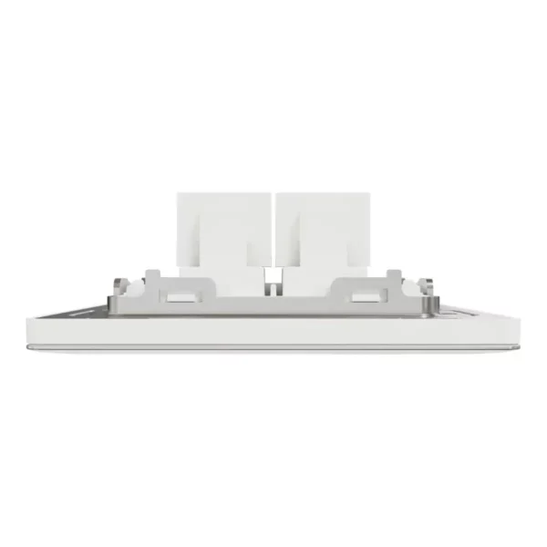 Schneider Telephone socket, Unica X, 2 gangs, shuttered, Painted White ,NUX32RJ4_PW - Image 6