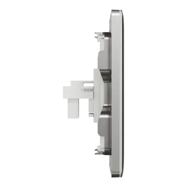 Schneider Telephone socket, Unica X, 2 gangs, shuttered, Stainless Steel ,NUX32RJ4_SS - Image 5