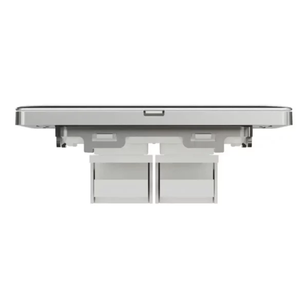 Schneider Telephone socket, Unica X, 2 gangs, shuttered, Stainless Steel ,NUX32RJ4_SS - Image 7