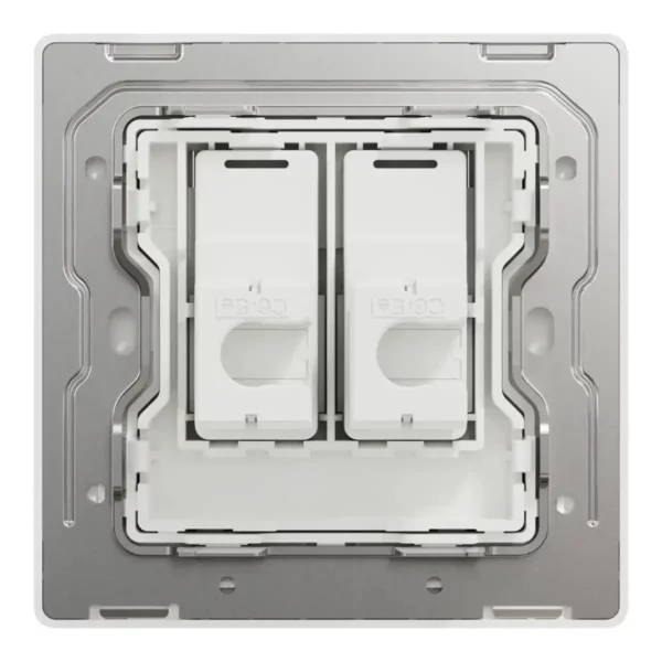 Schneider Data socket, Unica X, 2 gangs, RJ45, Cat6, shuttered, Dark Bronze ,NUX32RJ6_DB - Image 3