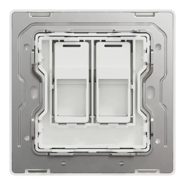 Schneider Central plate, Unica, for RJ45, 2 gangs, with shutter, Antique Bronze ,NUX32RJ_AB - Image 3