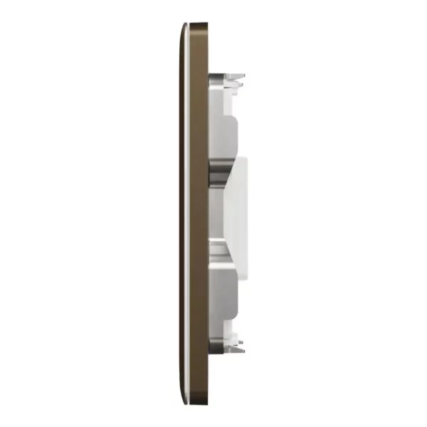 Schneider Central plate, Unica, for RJ45, 2 gangs, with shutter, Antique Bronze ,NUX32RJ_AB - Image 4