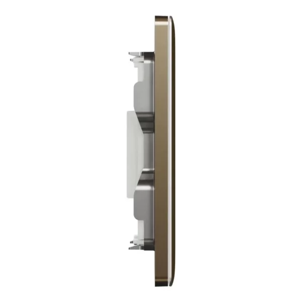 Schneider Central plate, Unica, for RJ45, 2 gangs, with shutter, Antique Bronze ,NUX32RJ_AB - Image 5