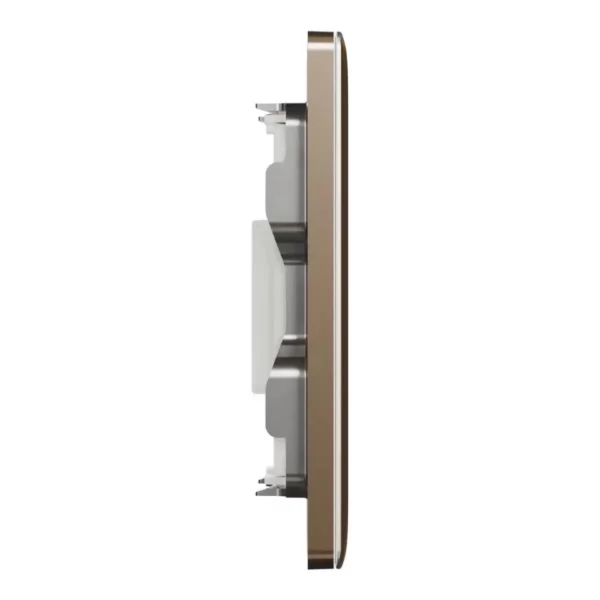 Schneider Central plate, Unica, for RJ45, 2 gangs, with shutter, Dark Bronze ,NUX32RJ_DB - Image 5