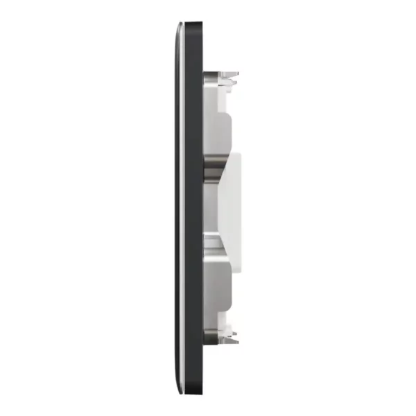 Schneider Central plate, Unica, for RJ45, 2 gangs, with shutter, Dark Grey ,NUX32RJ_DG - Image 4