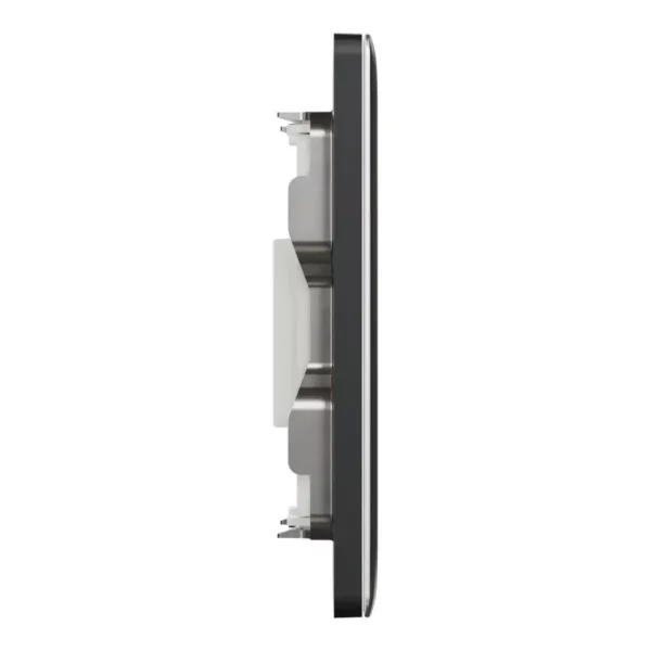 Schneider Central plate, Unica, for RJ45, 2 gangs, with shutter, Dark Grey ,NUX32RJ_DG - Image 5