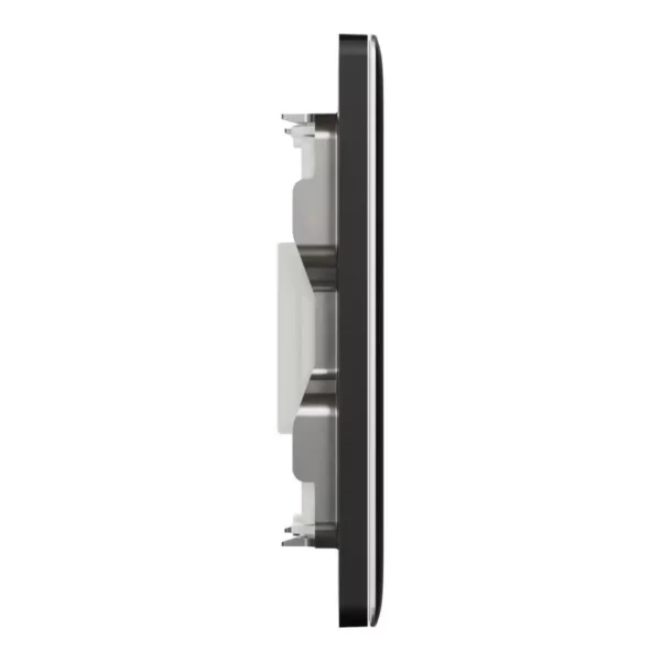 Schneider Central plate, Unica, for RJ45, 2 gangs, with shutter,Jet Black ,NUX32RJ_JB - Image 5
