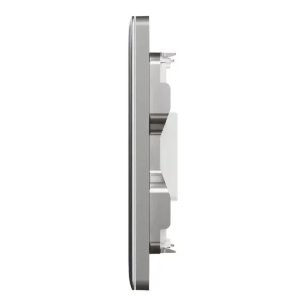 Schneider Central plate, Unica, for RJ45, 2 gangs, with shutter, Stainless Steel ,NUX32RJ_SS - Image 4
