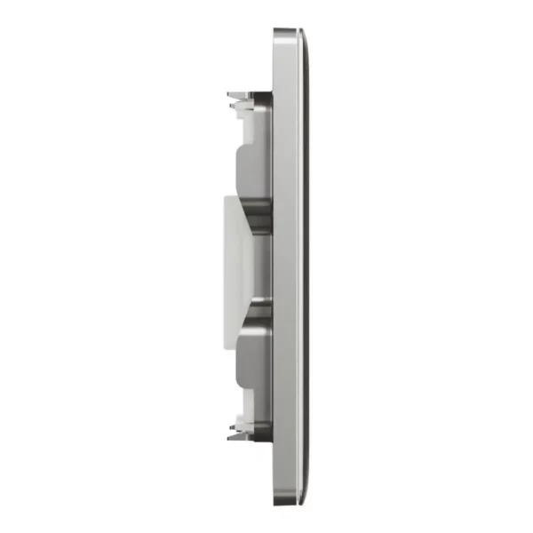Schneider Central plate, Unica, for RJ45, 2 gangs, with shutter, Stainless Steel ,NUX32RJ_SS - Image 5