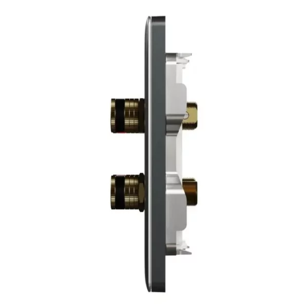 Schneider Speaker connection, Unica X, two pair, Dark Grey NUX32SC_DG - Image 4