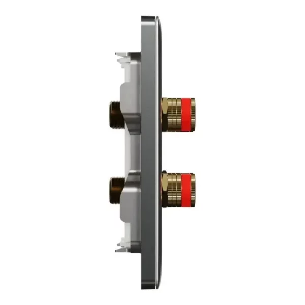 Schneider Speaker connection, Unica X, two pair, Dark Grey NUX32SC_DG - Image 5