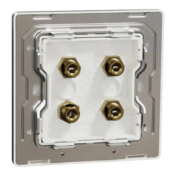 Schneider Speaker connection, Unica X, two pair, Dark Grey NUX32SC_DG - Image 8
