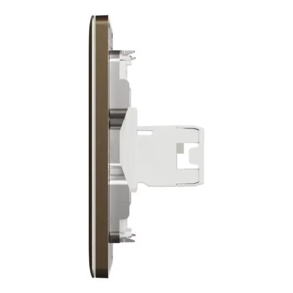 Schneider Telephone and data socket, Unica X, 2 gang, RJ45, Cat6, with shutter, Antique Bronze, NUX32TDRJ6_AB - Image 4