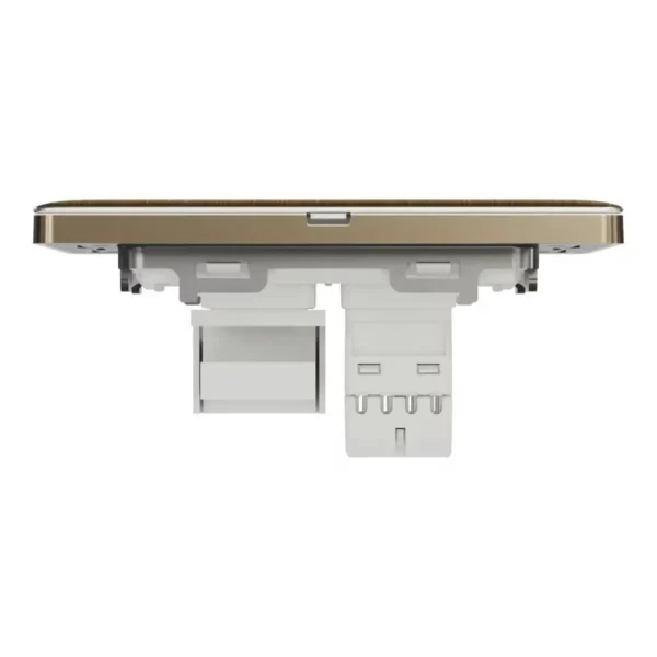 Schneider Telephone and data socket, Unica X, 2 gang, RJ45, Cat6, with shutter, Antique Bronze, NUX32TDRJ6_AB - Image 7