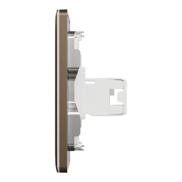 Schneider Telephone and data socket, Unica X, 2 gang, RJ45, Cat6, with shutter, Dark Bronze, NUX32TDRJ6_DB - Image 4