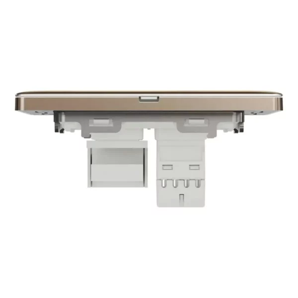 Schneider Telephone and data socket, Unica X, 2 gang, RJ45, Cat6, with shutter, Dark Bronze, NUX32TDRJ6_DB - Image 7