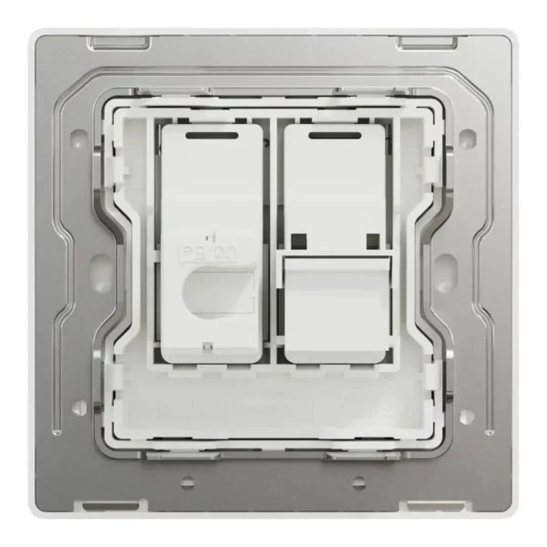 Schneider Telephone and data socket, Unica X, 2 gang, RJ45, Cat6, with shutter,Jet Black ,NUX32TDRJ6_JB - Image 3
