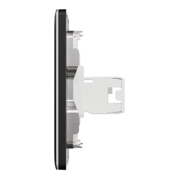 Schneider Telephone and data socket, Unica X, 2 gang, RJ45, Cat6, with shutter,Jet Black ,NUX32TDRJ6_JB - Image 4