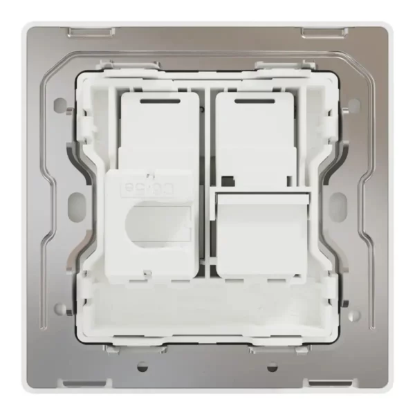 Schneider Telephone and data socket, Unica X, 2 gang, RJ45, Cat6, with shutter, Painted White ,NUX32TDRJ6_PW - Image 3