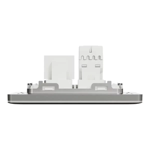 Schneider Telephone and data socket, Unica X, 2 gang, RJ45, Cat6, with shutter, Stainless Steel ,NUX32TDRJ6_SS - Image 6