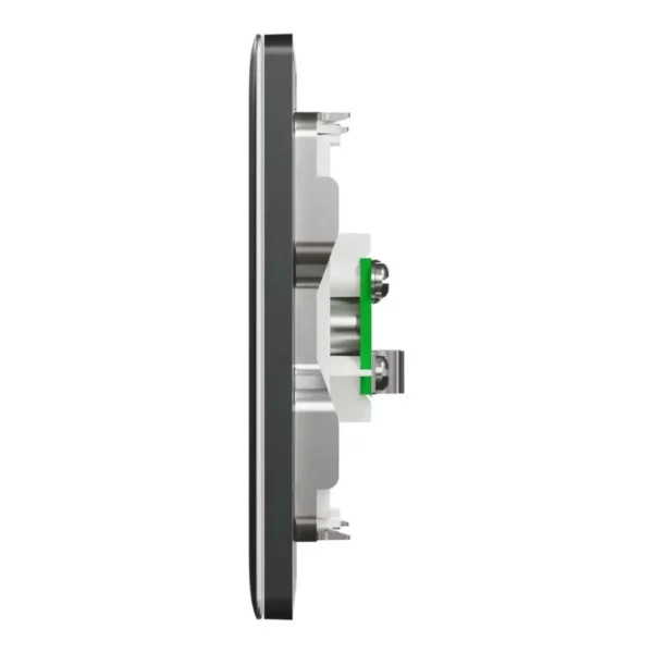 Schneider TV socket, Unica X, 2 gangs, 75Ohm, Through-connector, Dark Grey ,NUX32TV_DG - Image 4