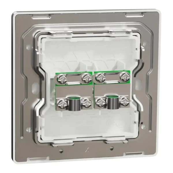 Schneider TV socket, Unica X, 2 gangs, 75Ohm, Through-connector, Dark Grey ,NUX32TV_DG - Image 8
