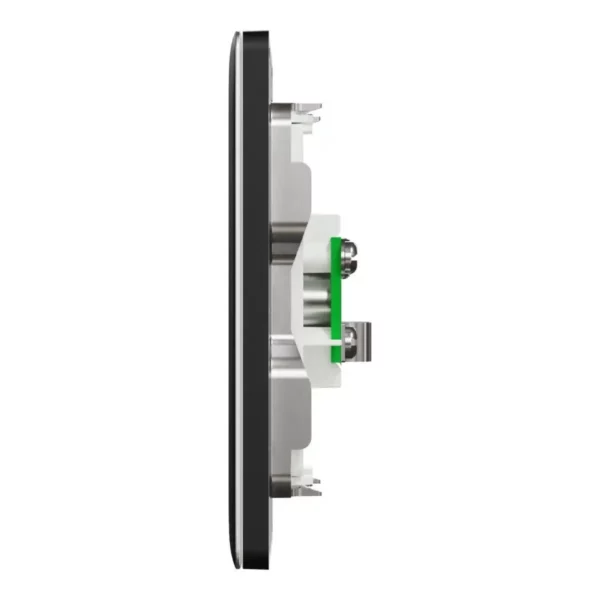 Schneider TV socket, Unica X, 2 gangs, 75Ohm, Through-connector,Jet Black ,NUX32TV_JB - Image 4