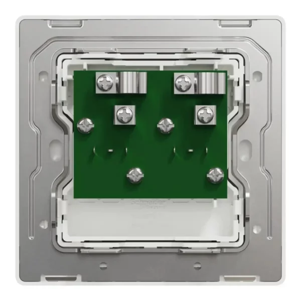 Schneider TV/FM socket, Unica X, 2 gangs, with TV-R module,Jet Black ,NUX32TVFMM_JB - Image 3