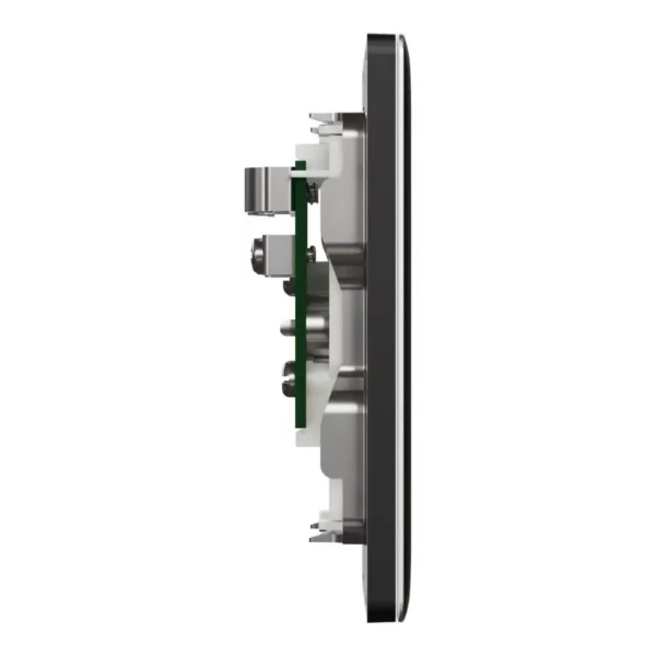 Schneider TV/FM socket, Unica X, 2 gangs, with TV-R module,Jet Black ,NUX32TVFMM_JB - Image 5