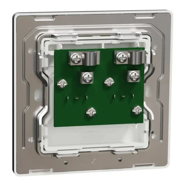 Schneider TV/FM socket, Unica X, 2 gangs, with TV-R module,Jet Black ,NUX32TVFMM_JB - Image 8