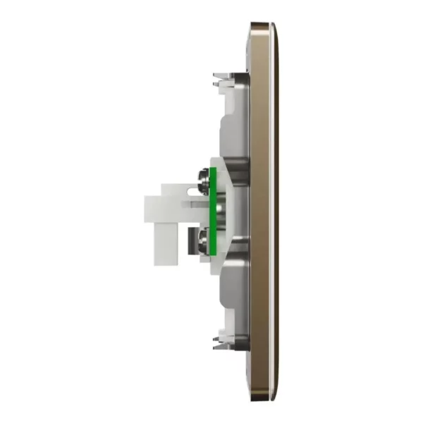 Schneider TV and telephone socket, Unica X, 2 gangs, shuttered, Antique Bronze ,NUX32TVRJ4_AB - Image 5