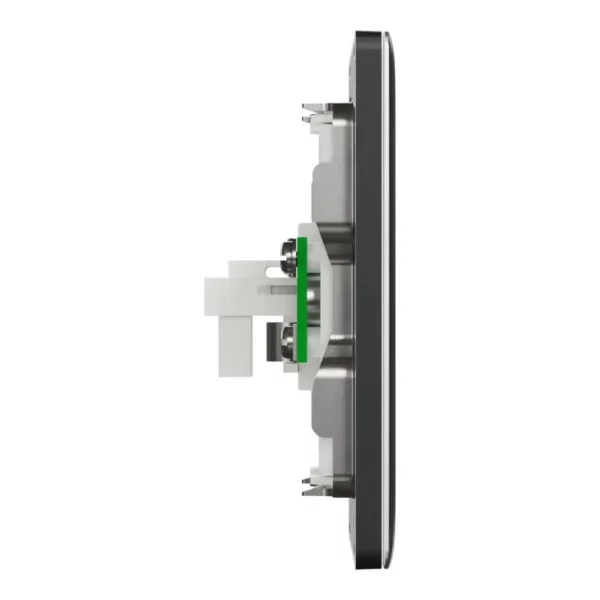 Schneider TV and telephone socket, Unica X, 2 gangs, shuttered, Dark Grey ,NUX32TVRJ4_DG - Image 5
