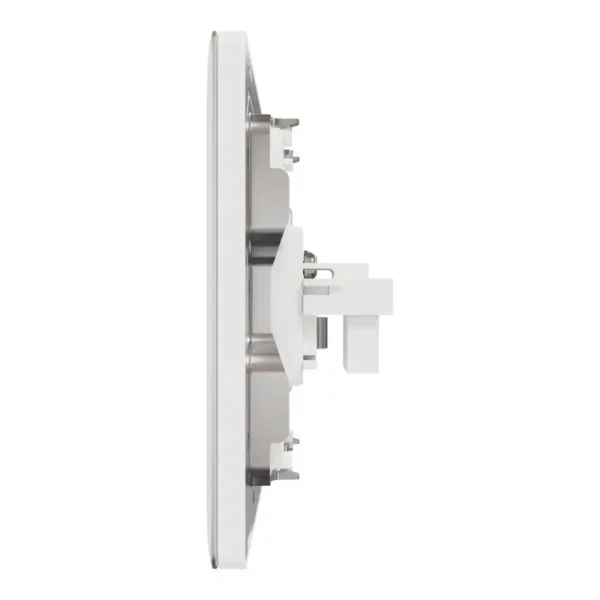 Schneider TV and telephone socket, Unica X, 2 gangs, shuttered, Painted White ,NUX32TVRJ4_PW - Image 4