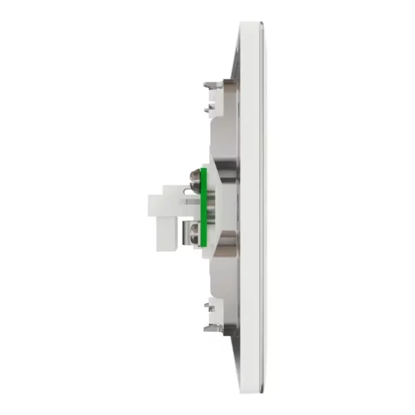 Schneider TV and telephone socket, Unica X, 2 gangs, shuttered, Painted White ,NUX32TVRJ4_PW - Image 5