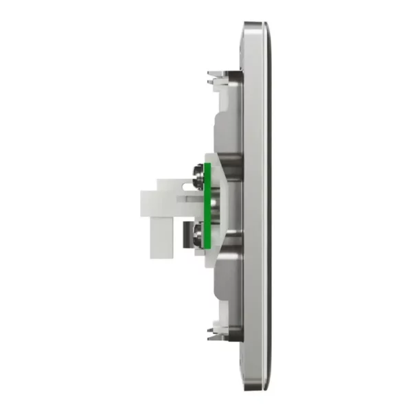 Schneider TV and telephone socket, Unica X, 2 gangs, shuttered, Stainless Steel ,NUX32TVRJ4_SS - Image 5