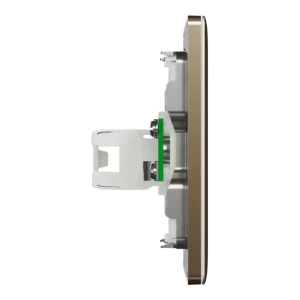 Schneider TV and Data socket, Unica X, 2 gangs, shuttered, Antique Bronze ,NUX32TVRJ6_AB - Image 5