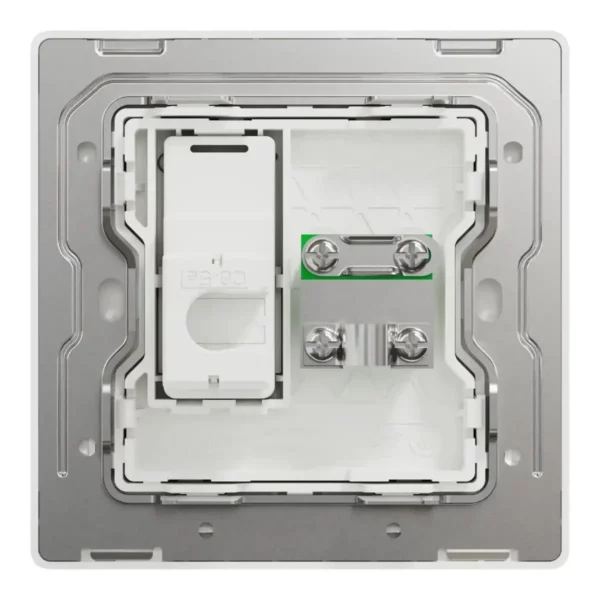 Schneider TV and Data socket, Unica X, 2 gangs, shuttered, Dark Bronze ,NUX32TVRJ6_DB - Image 3